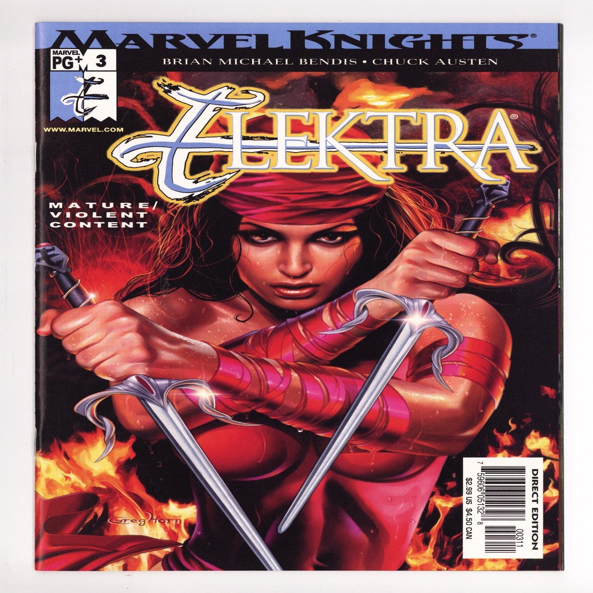 Elektra Vol 2 3 High Grade (2001) Corrected