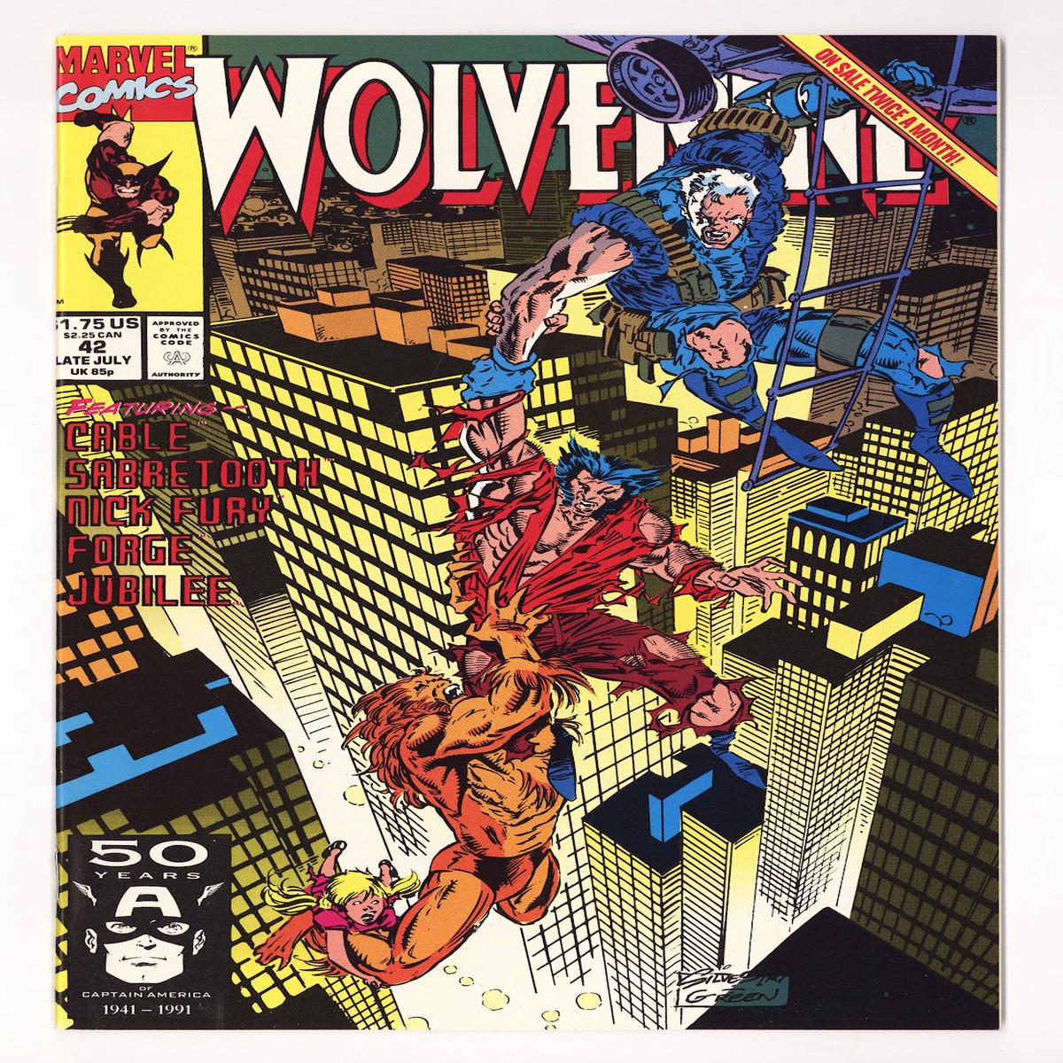 Wolverine Vol 2 41 High Grade (1991)