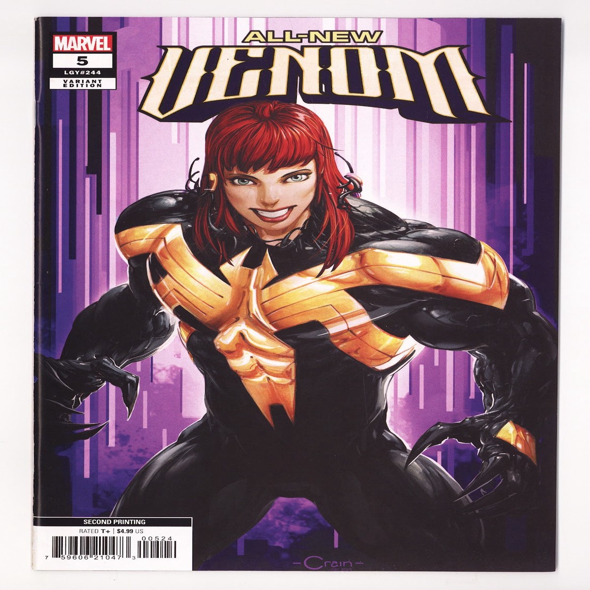 All-New Venom 5 (244) High Grade (2025) Crain ‘Suspect A’ (Madame Masque) Variant