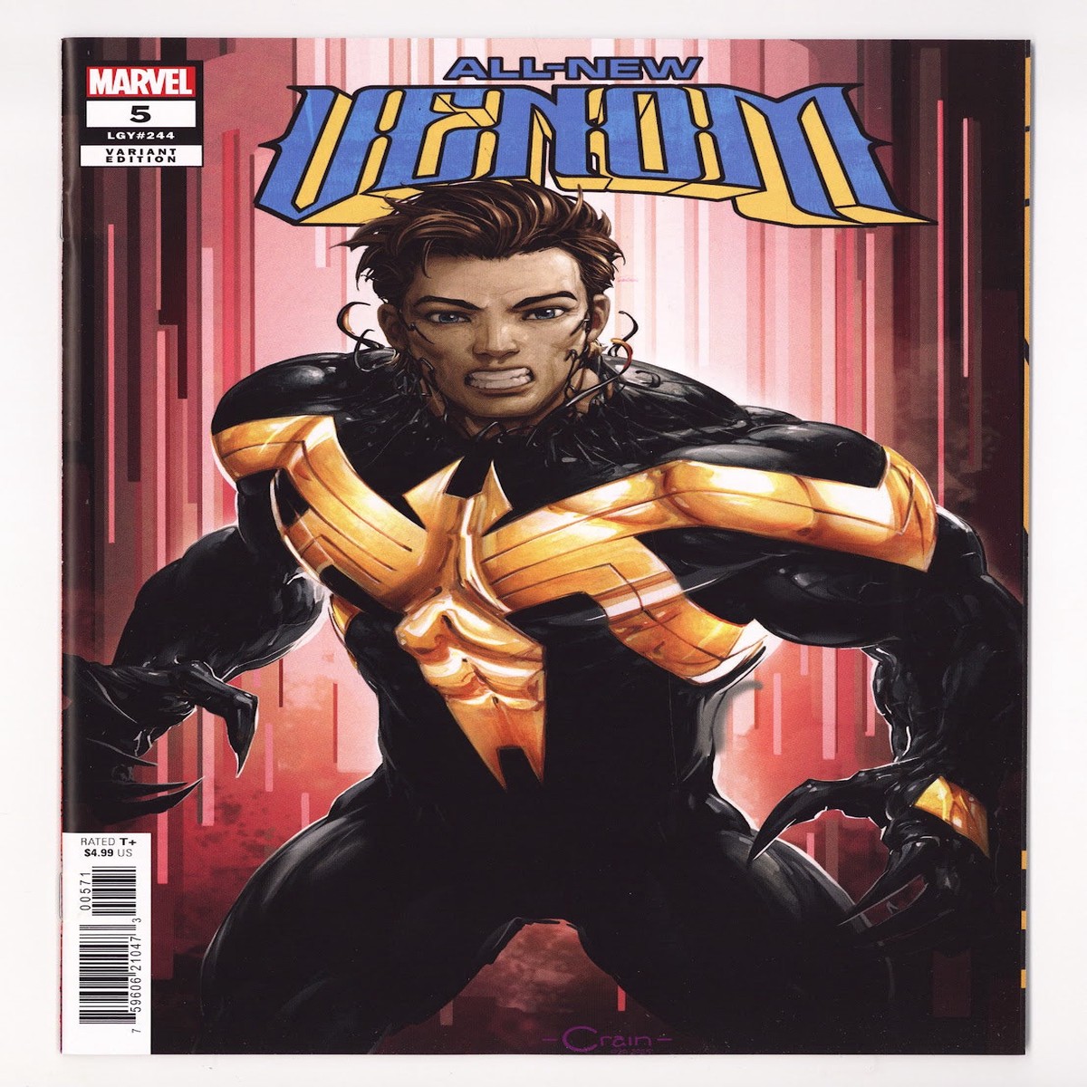 All-New Venom 5 (244) High Grade (2025) Crain ‘Suspect C’ (Rick Jones) Variant