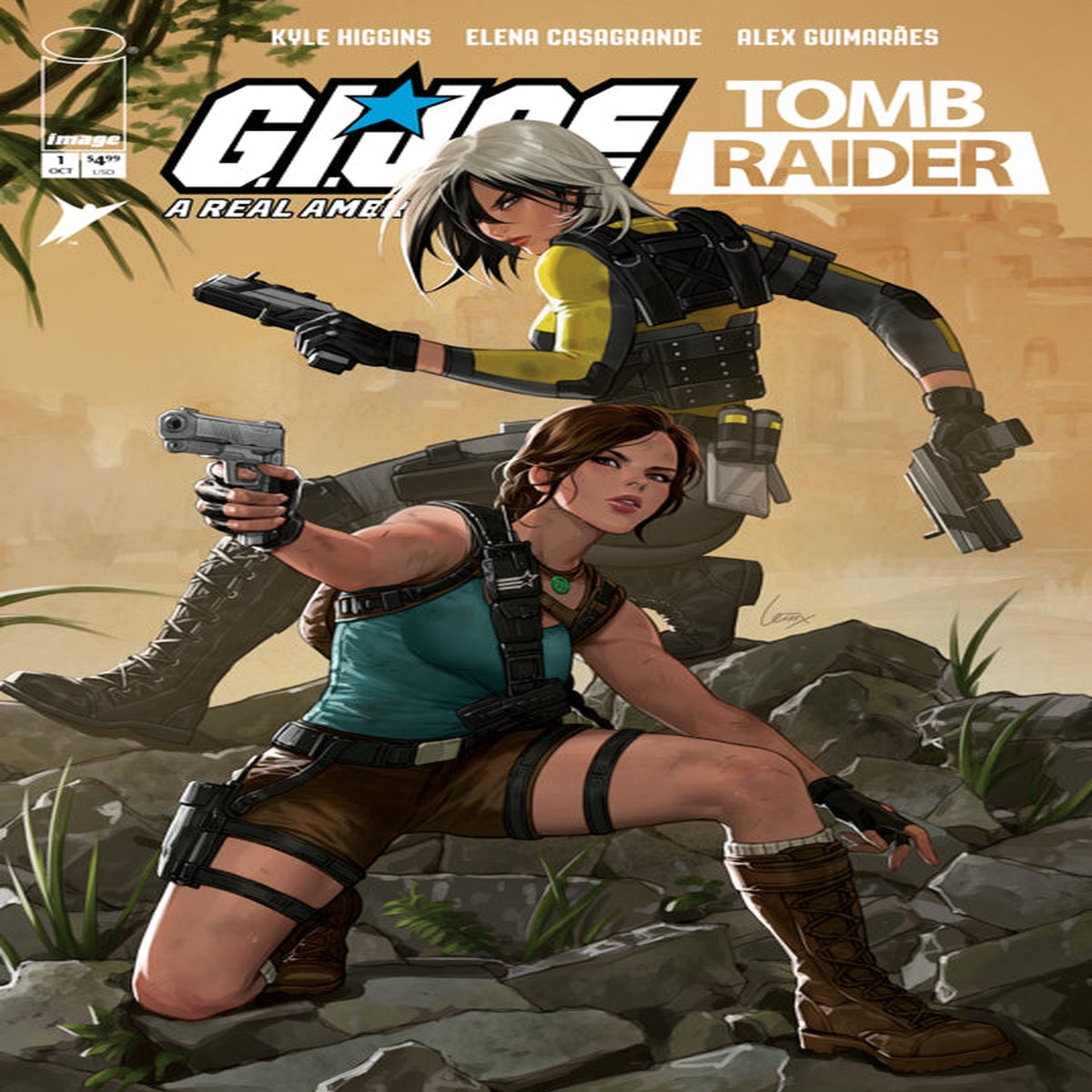 G.i. Joe a Real American Hero / Tomb Raider #1 NM- (9.2) Li Incentive Variant