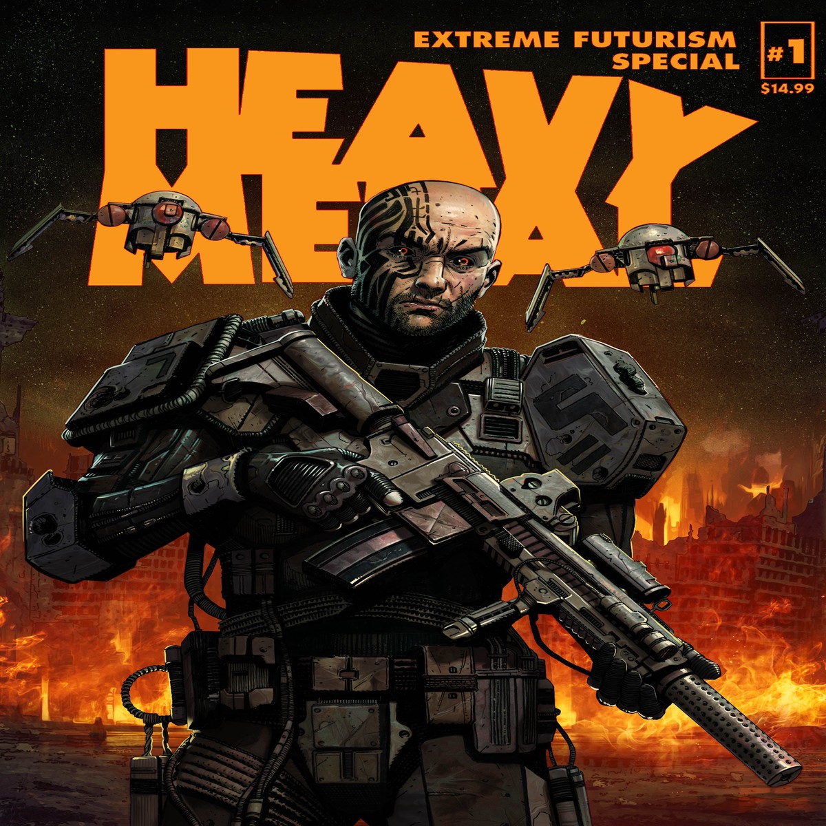 Heavy Metal Magazine Special Extreme Futurism #1 Cabrera Variant