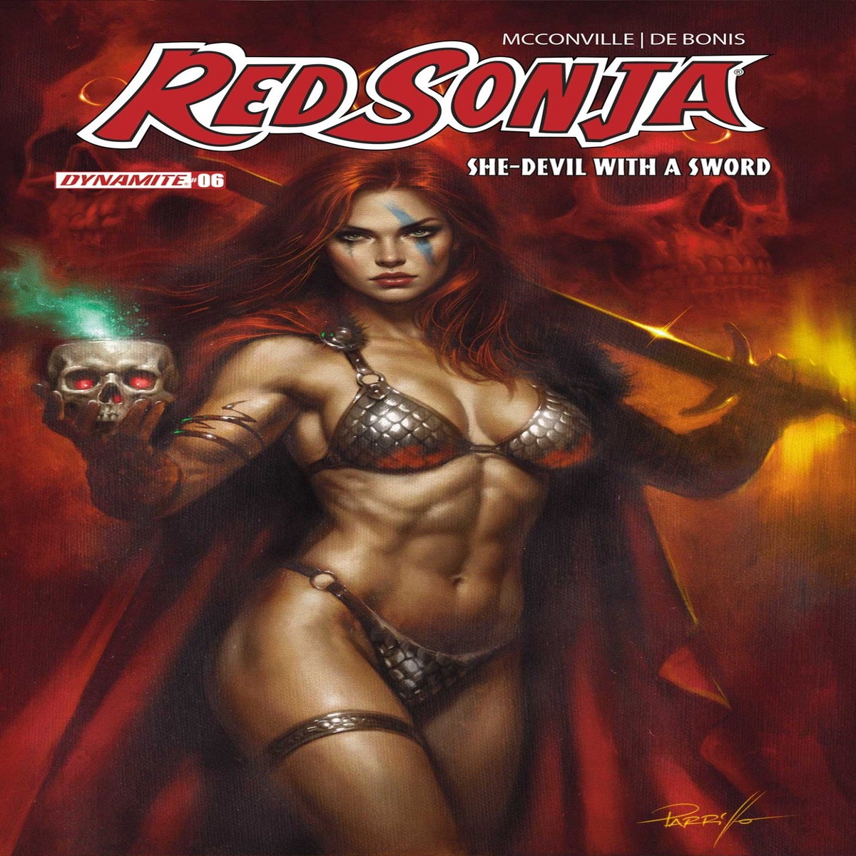 Red Sonja She Devil With a Sword #6 Parrillo Variant