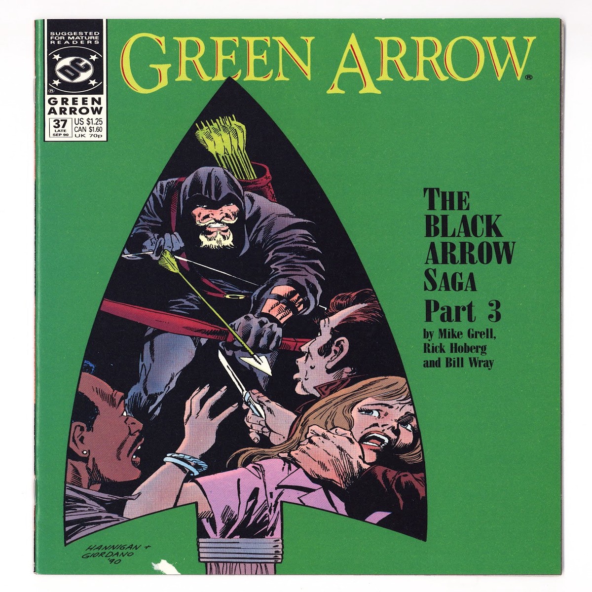 Green Arrow Vol 2 37 Mid Grade (1990)