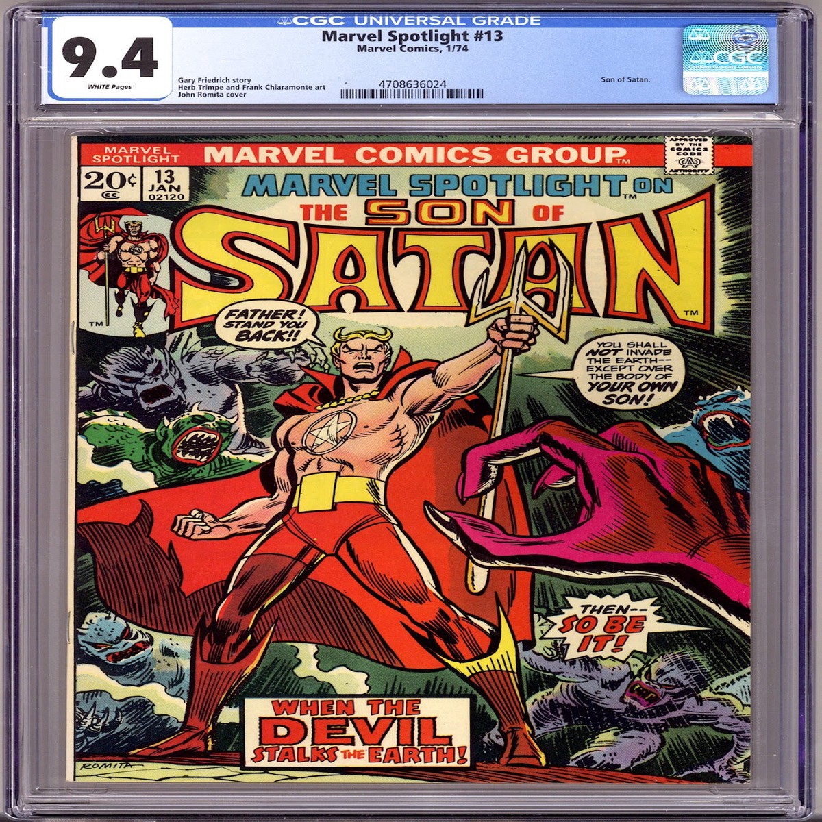 Marvel Spotlight Vol 1 13 CGC 9.4 (NM) (1974)