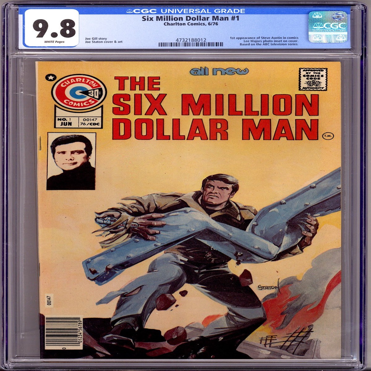 New Arrival The Six Million Dollar Man 1 CGC 9.8 (NM/M) (1976)