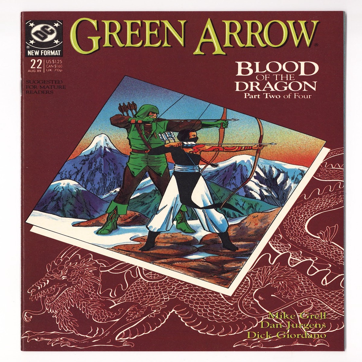 Green Arrow Vol 2 22 High Grade (1989)
