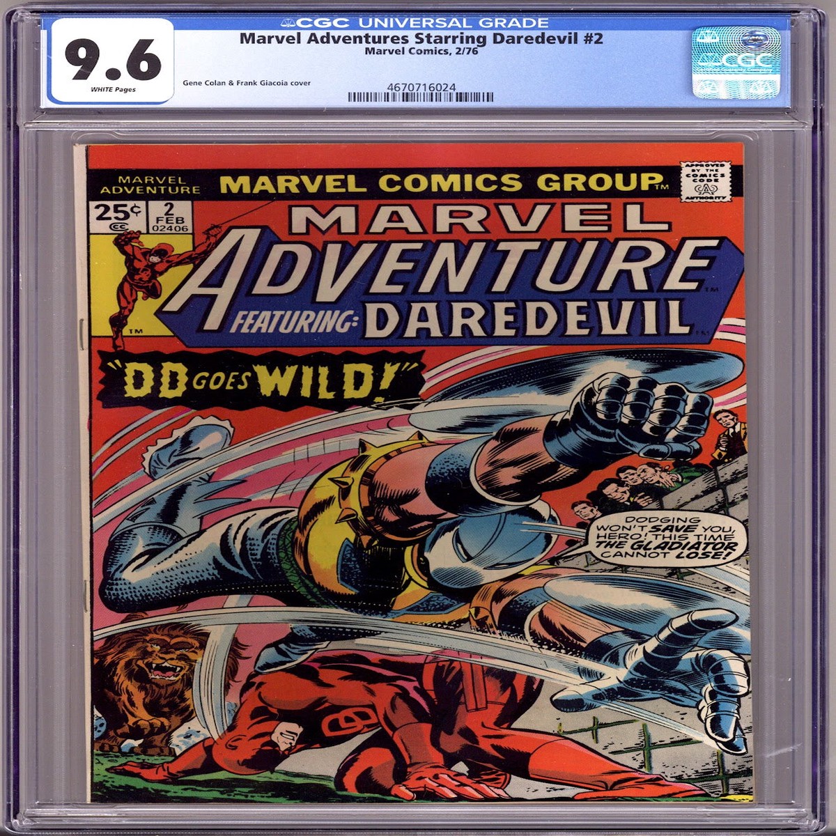 Marvel Adventures 2 CGC 9.6 (NM+) (1976)