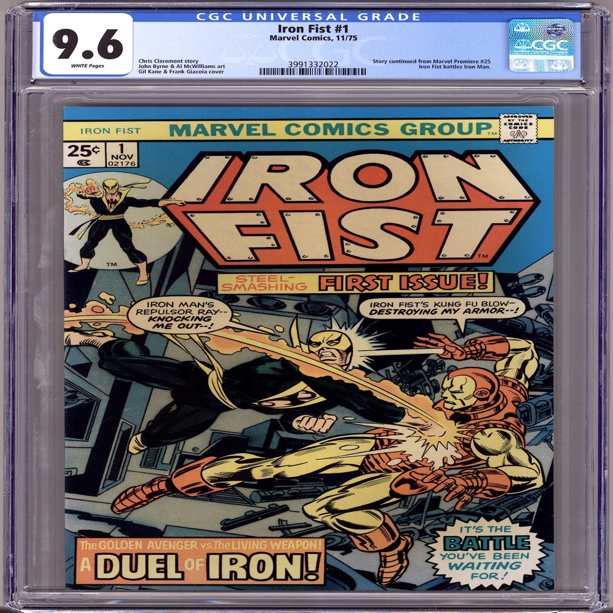 Iron Fist Vol 1 1 CGC 9.6 (NM+) (1975)
