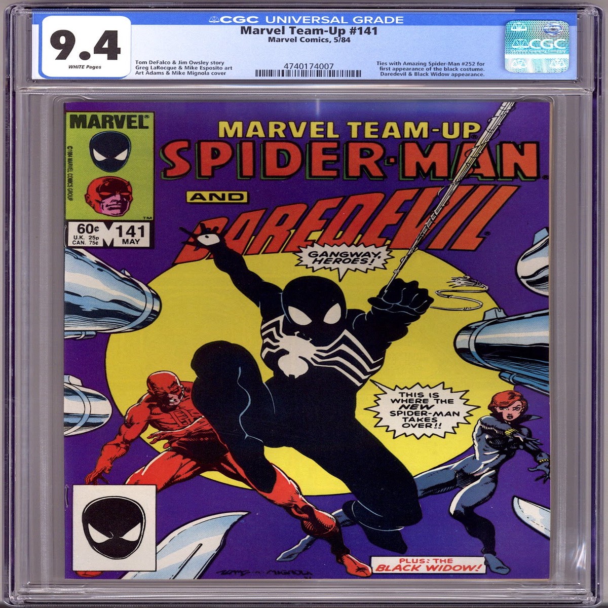 Marvel Team-Up Vol 1 141 CGC 9.4 (NM) (1984)