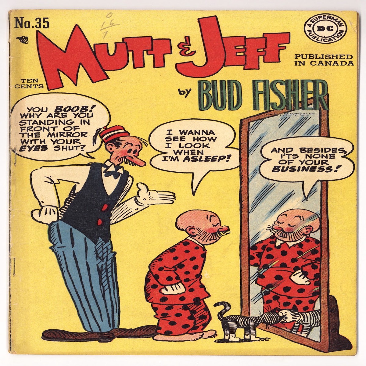 Mutt & Jeff 35 VG+ (4.5) (1948) Canadian Edition