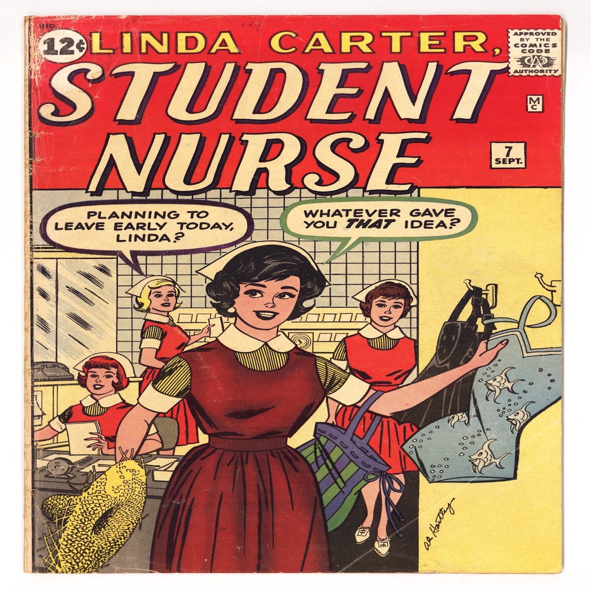 Linda Carter, Student Nurse Vol 1 7 VG- (3.5) (1962)