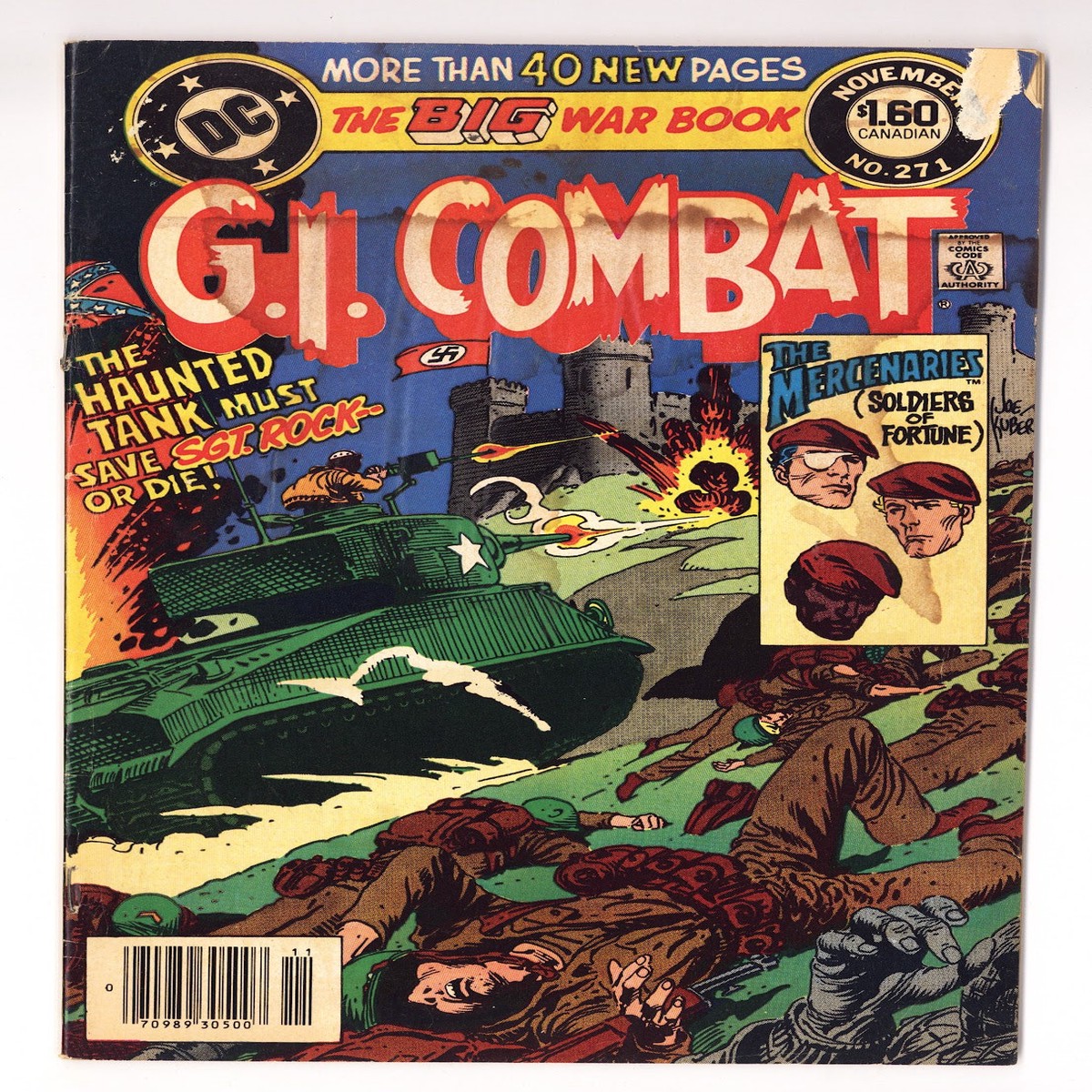G.I. Combat Vol 1 271 Very Low Grade (1984) Canadian Price Variant