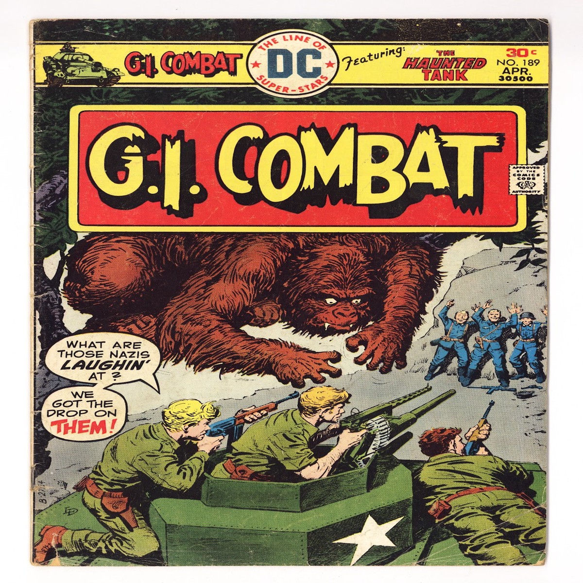 G.I. Combat Vol 1 189 Very Low Grade (1976)