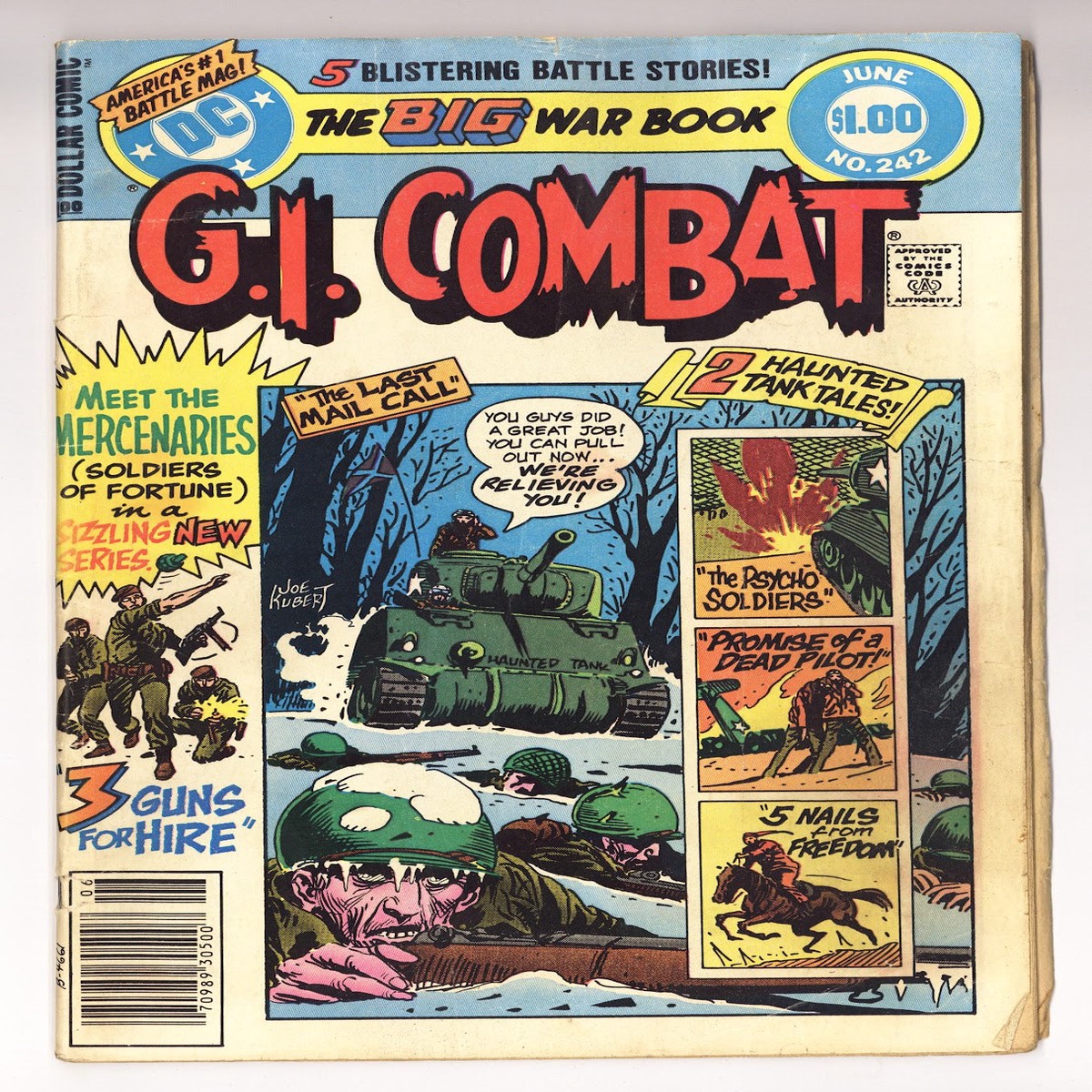 G.I. Combat Vol 1 242 Very Low Grade (1982) Newsstand