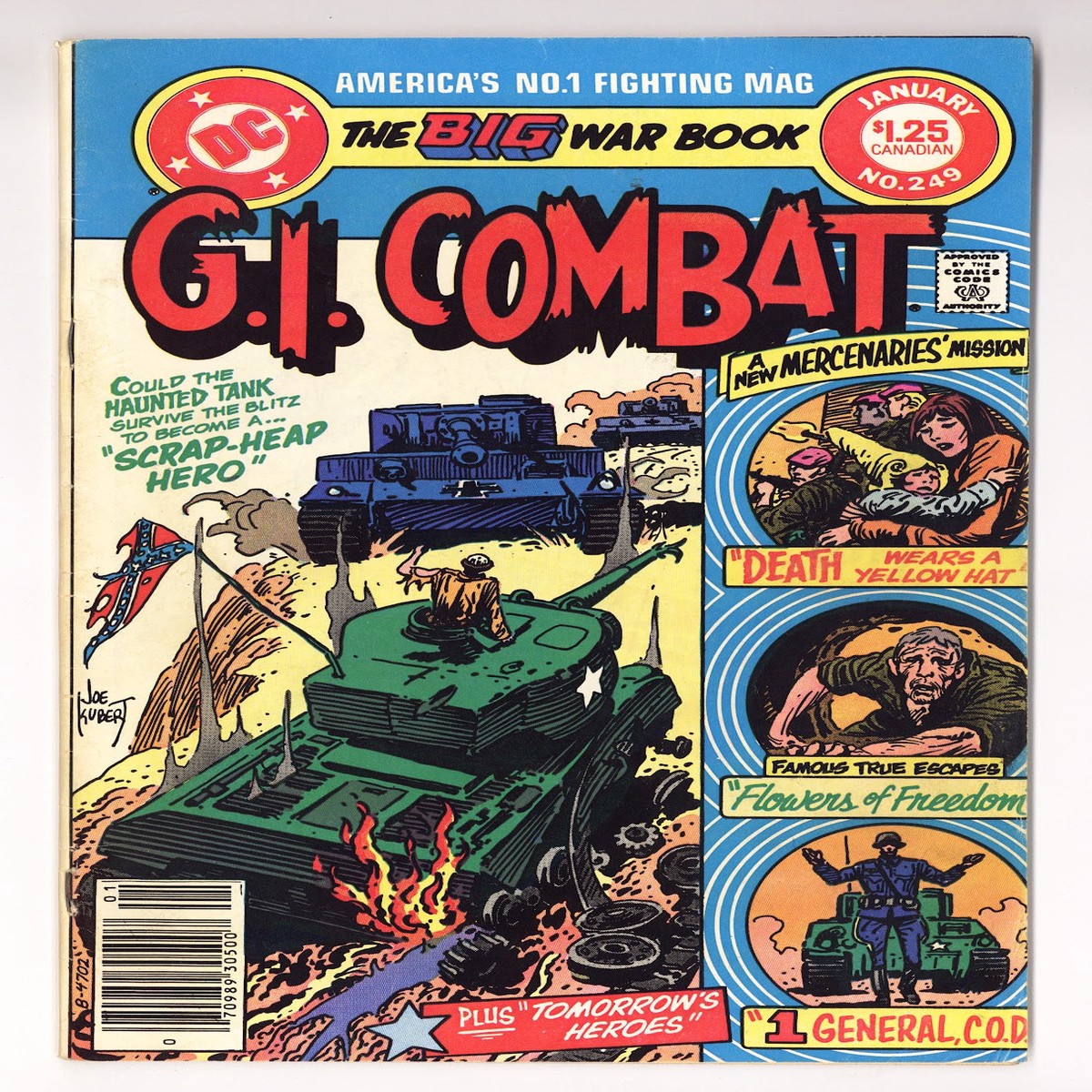 G.I. Combat Vol 1 249 Low Grade (1983) Canadian Price Variant