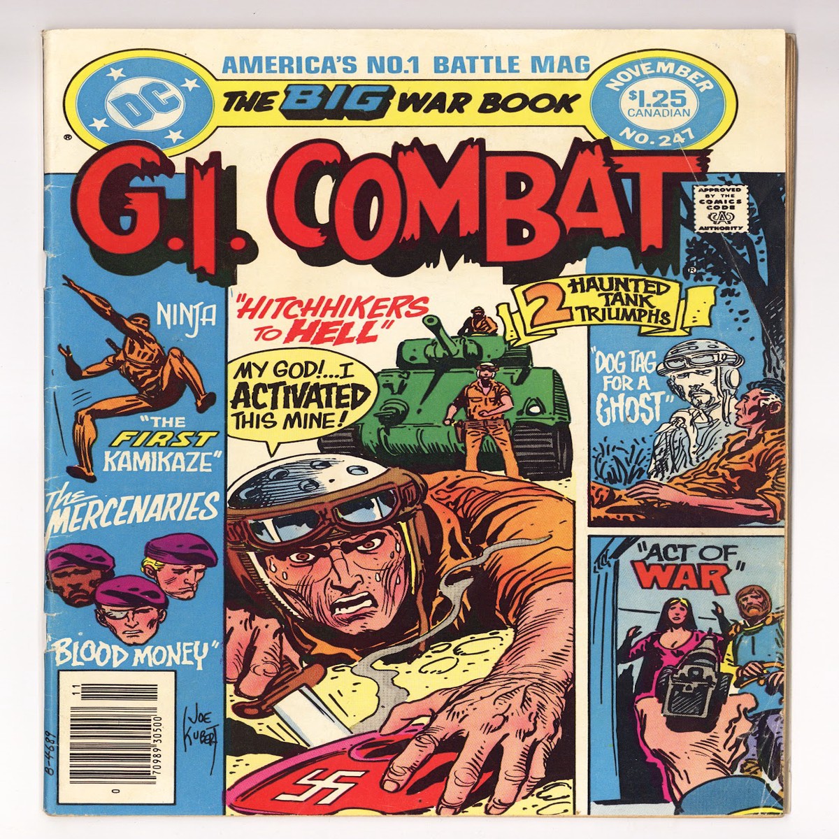 G.I. Combat Vol 1 247 Very Low Grade (1982) Canadian Price Variant
