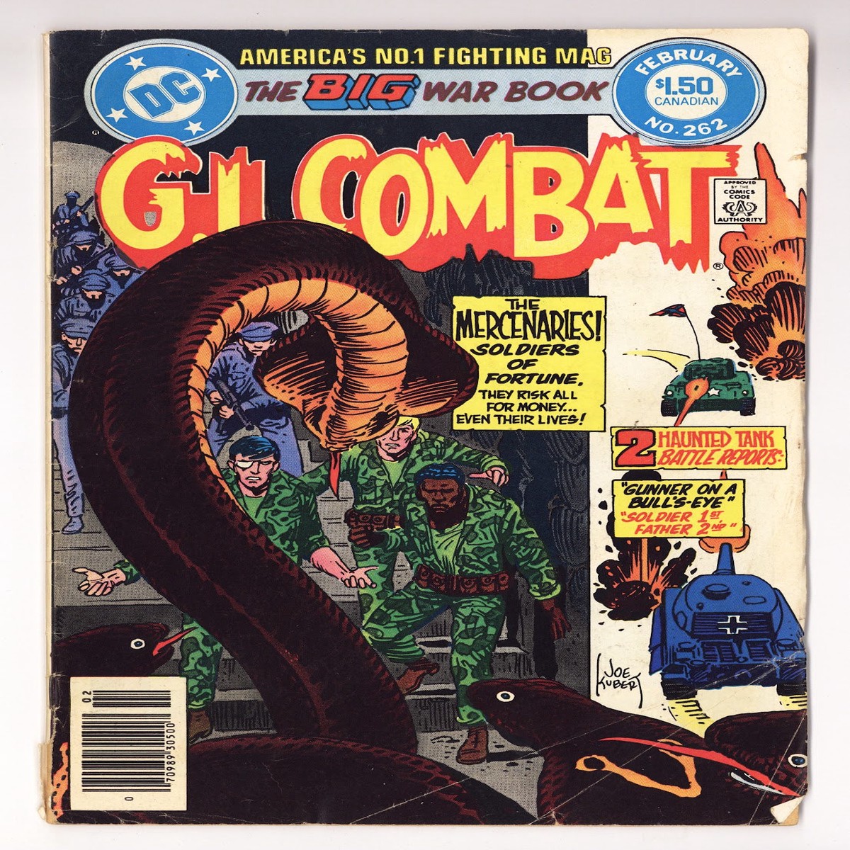 G.I. Combat Vol 1 262 Very Low Grade (1984) Canadian Price Variant