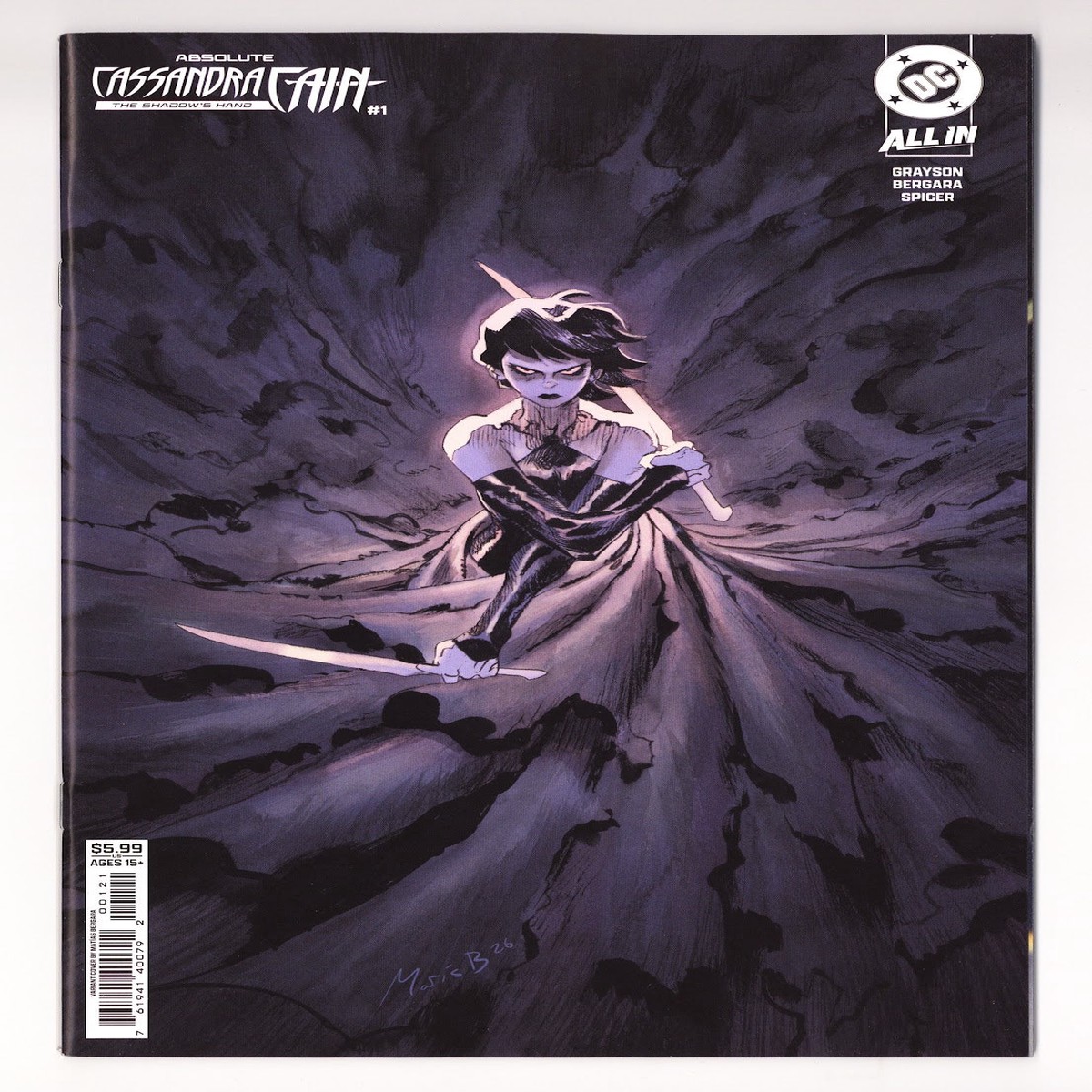 Absolute Cassandra Cain the Shadows Hand 1 Bergara Variant (2026)