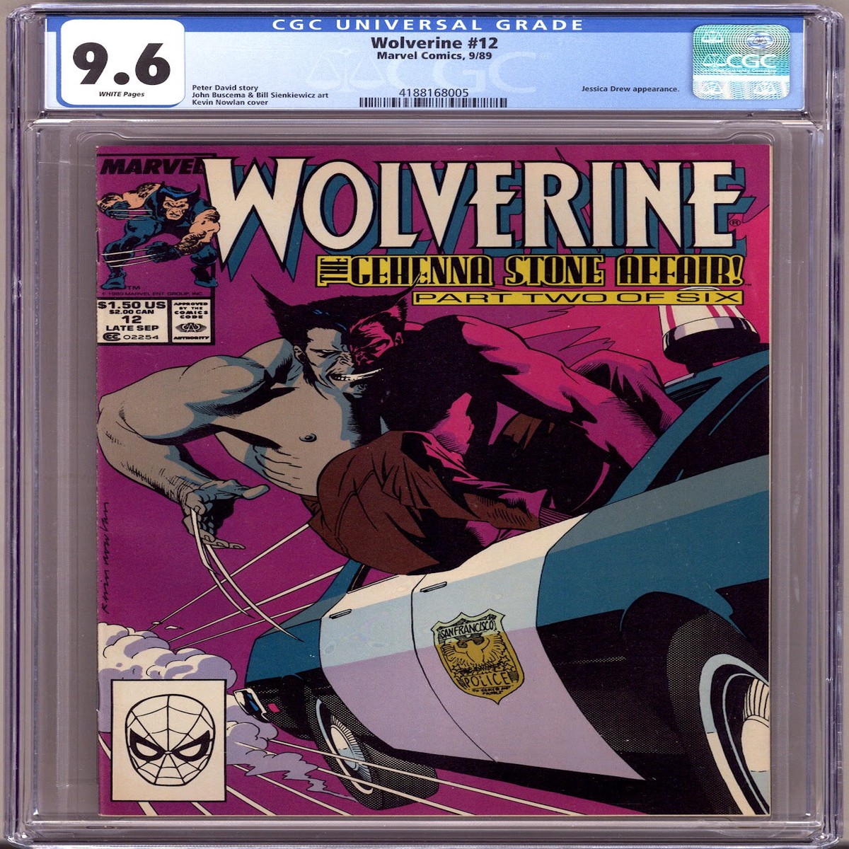 Wolverine Vol 2 12 CGC 9.6 (NM+) (1989)