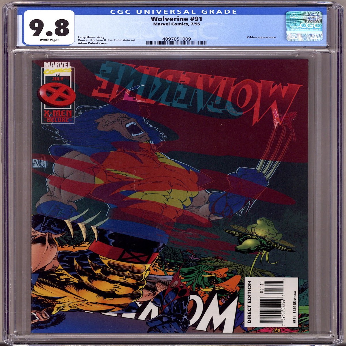 Wolverine Vol 2 91 CGC 9.8 (NM/M) (1995)