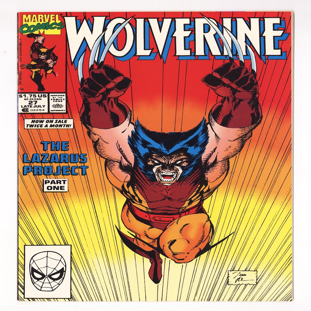 Wolverine Vol 2 27 VF (8.0) (1990)