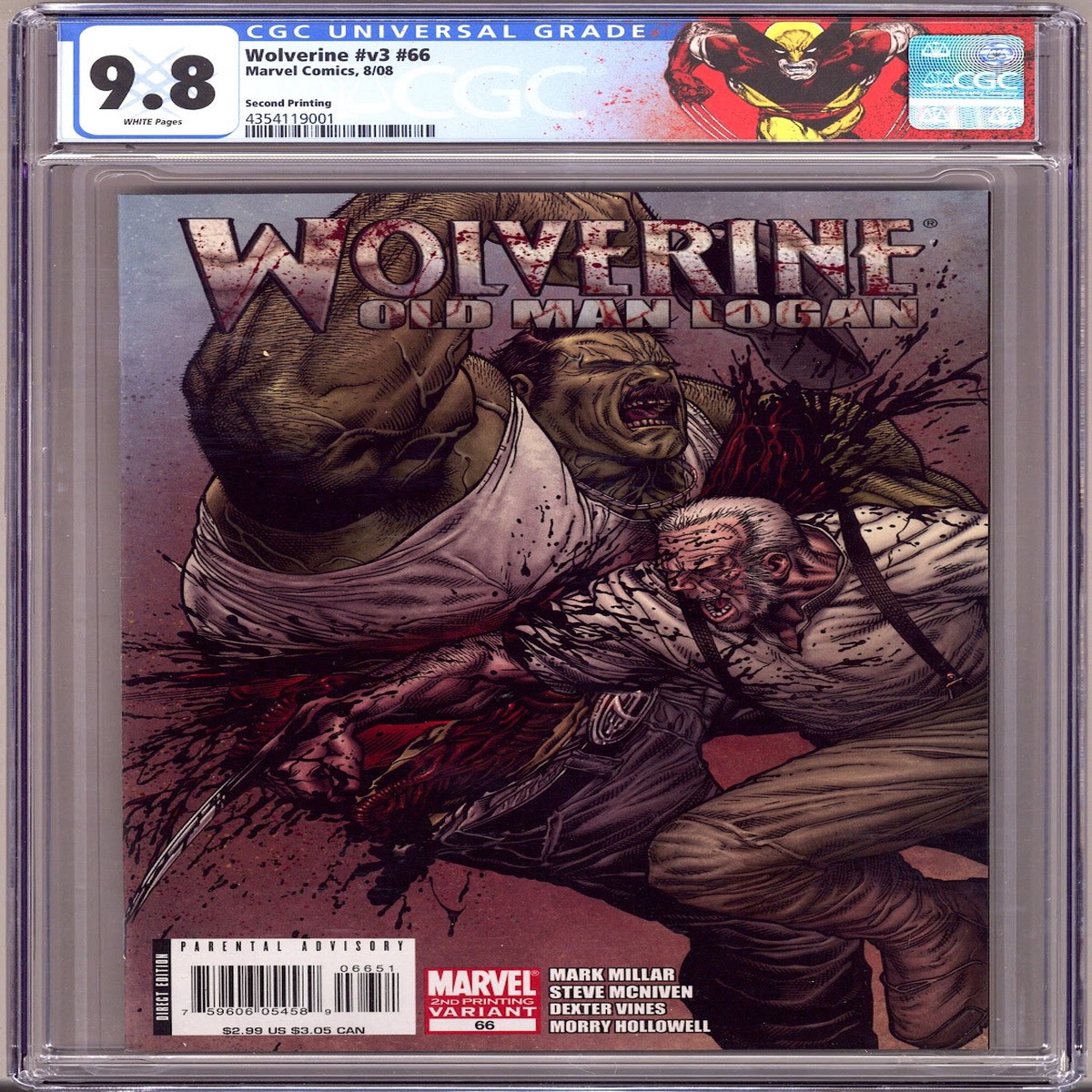 Wolverine Vol 3 66 CGC 9.8 (NM/M) (2008) 2nd Print