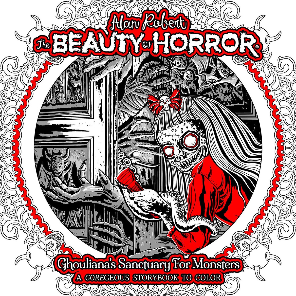 The Beauty of Horror: Ghouliana’s Sanctuary for Monsters–A GOREgeous Storybook to Color