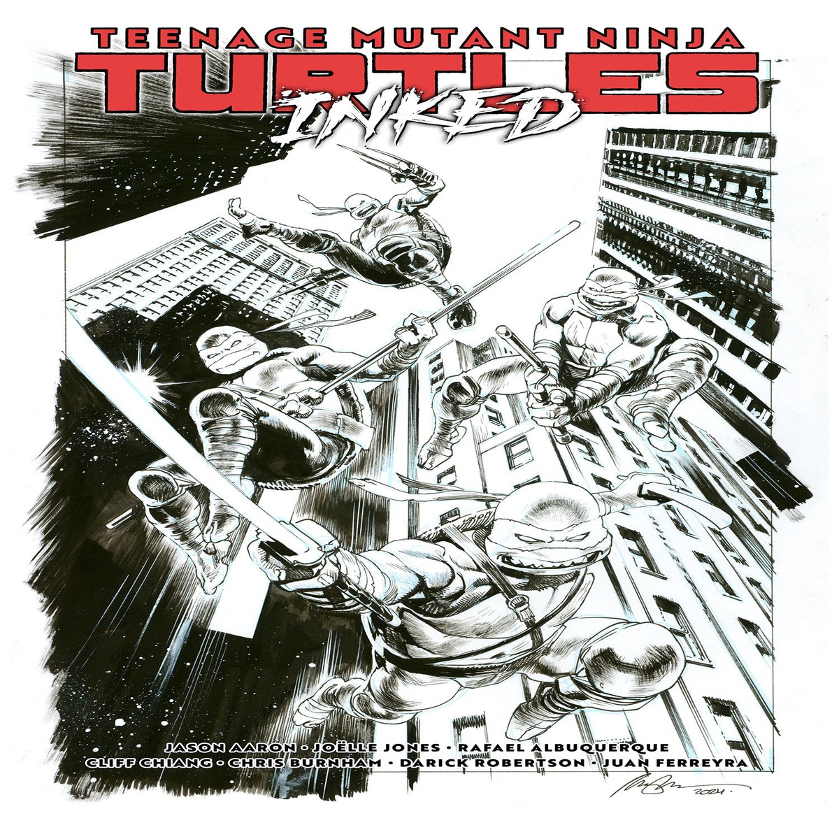 Teenage Mutant Ninja Turtles, Vol. 1: Return to New YorkInked Deluxe Edition