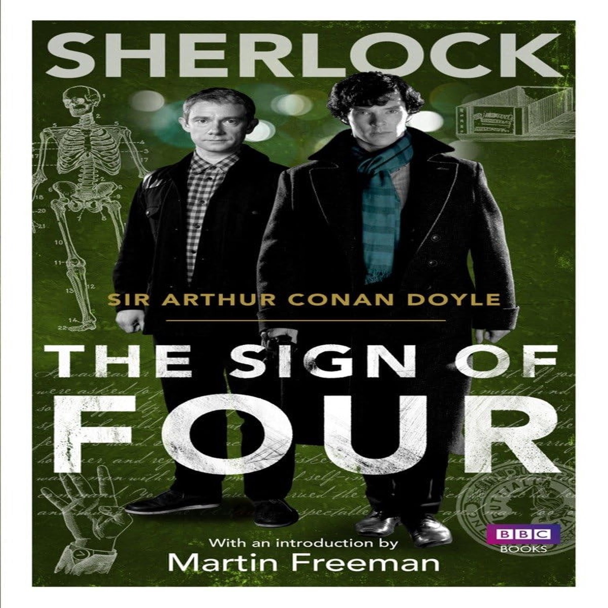 SHERLOCK: THE SIGN OF FOUR (Benedict Cumberbatch & Martin Freeman Photo Cover) - BBC TV Series Paperback Book