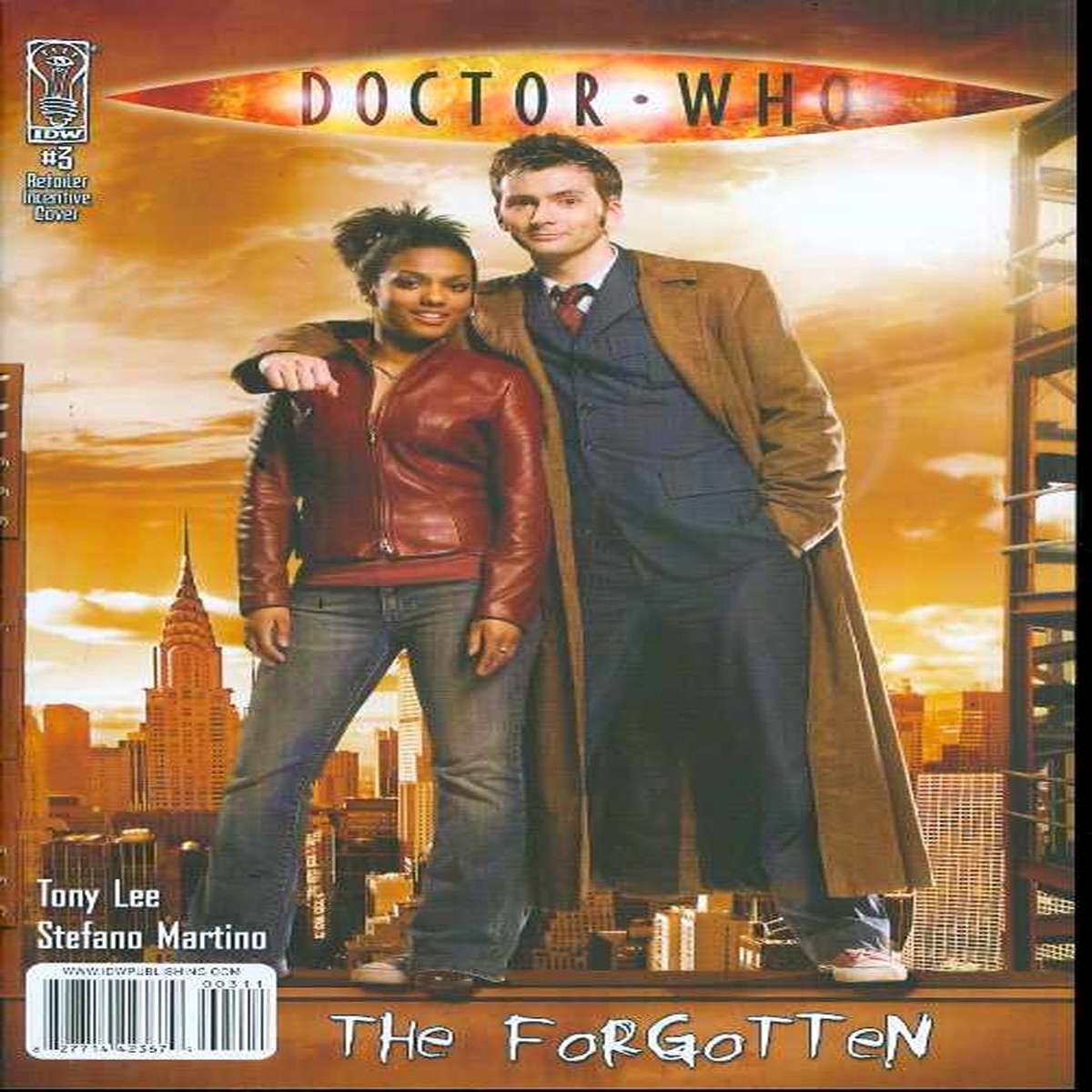 Doctor Who IDW Comic Book: The FORGOTTEN by Tony Lee - Issue #3 of 6 (10 Copy Photo Incentive Cover)