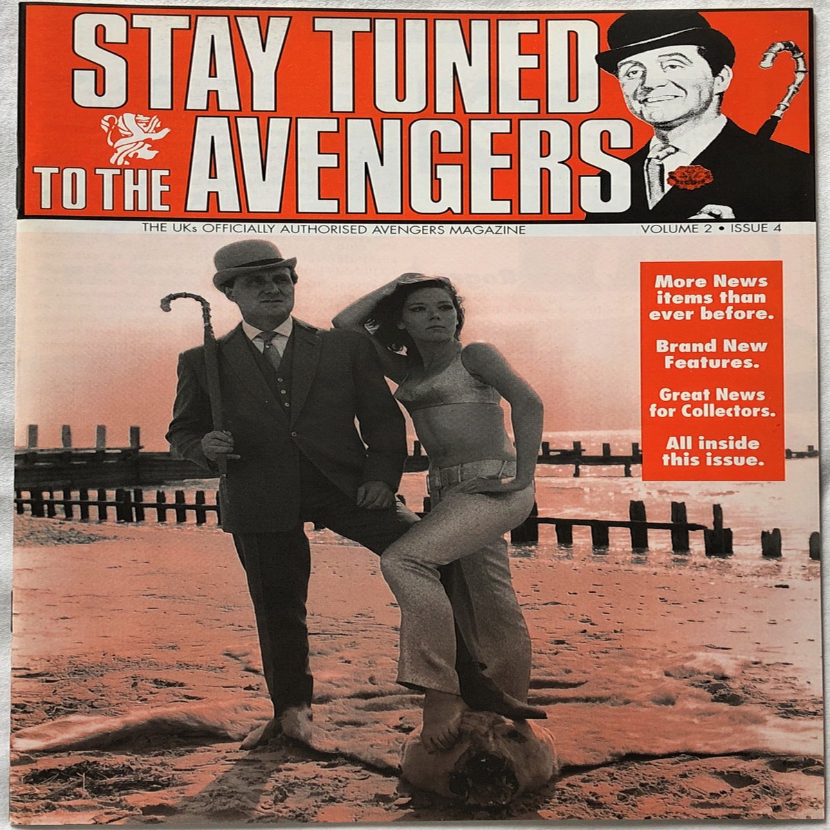The AVENGERS (British TV Series) Stay Tuned Magazine Volume 2 Issue #4