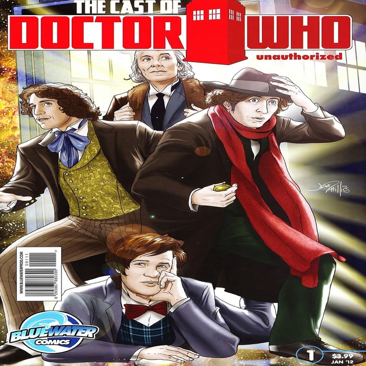 The Cast of Doctor Who Unauthorized - Bluewater Productions Comic Book from 2012
