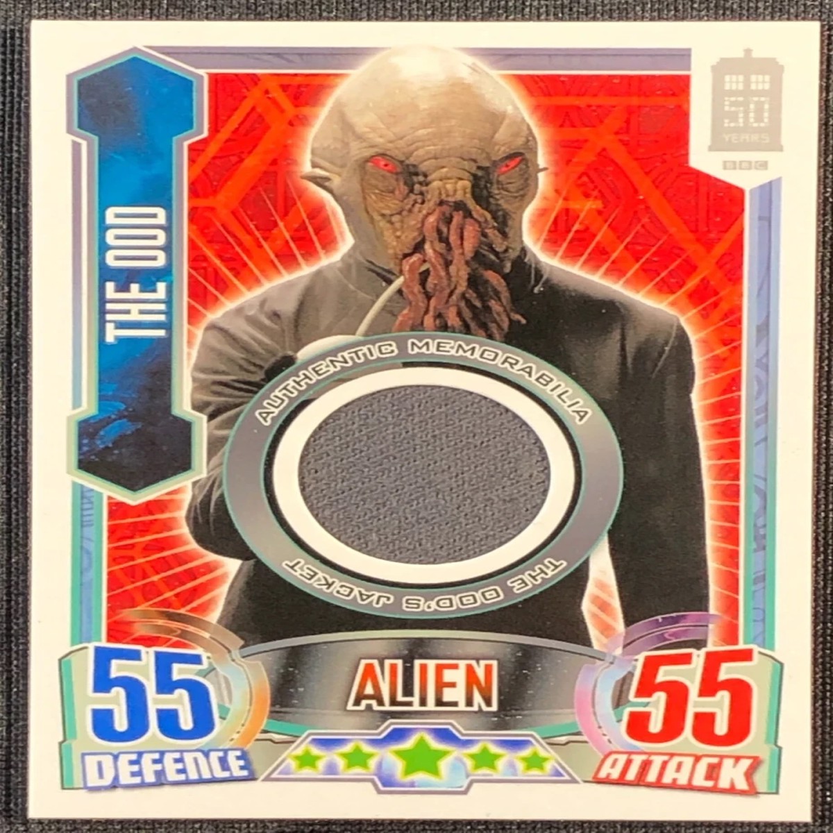 Doctor Who: Topps 50th Anniversary ALIEN ATTAX - Memorabilia/Costume Relic Card - THE OOD