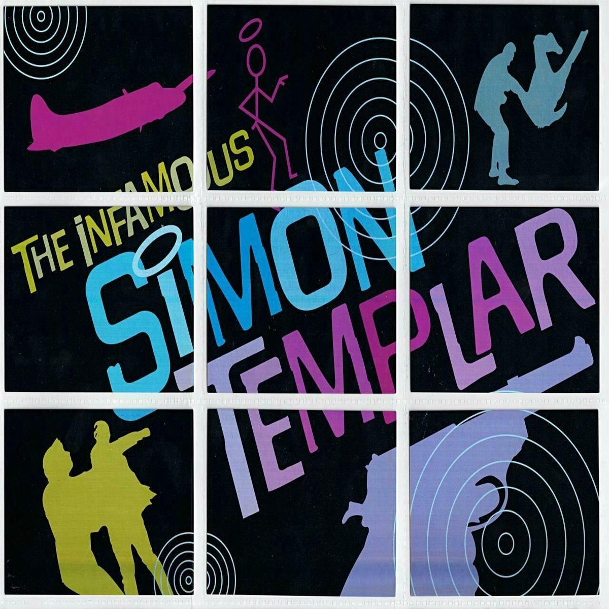 The Very Best of The SAINT – The Infamous Simon Templar Foil Puzzle ‘Chase” Card Set of 9 Trading Cards from the Television Series Starring Roger Moore