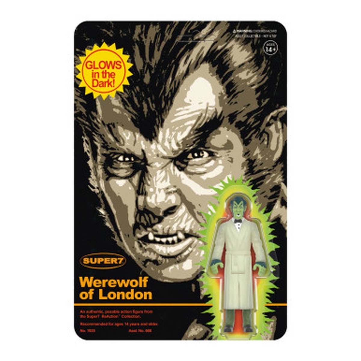 Werewolf Of London ReAction Figures Wave 2 Werewolf of London (Monster Glow)