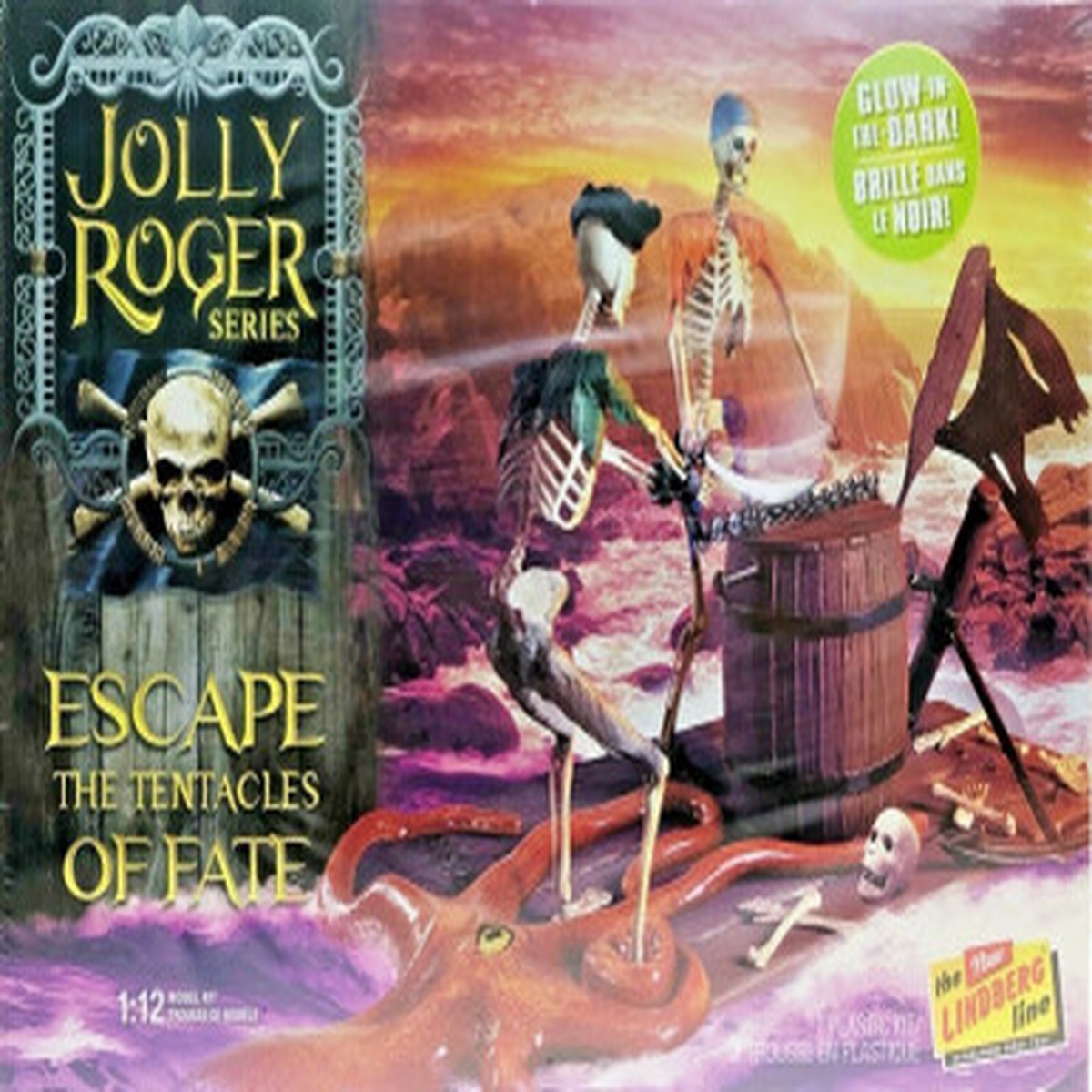 The Jolly Roger Series Escape the Tentacles of Fate Model Kit GLOW IN THE DARK VERSION