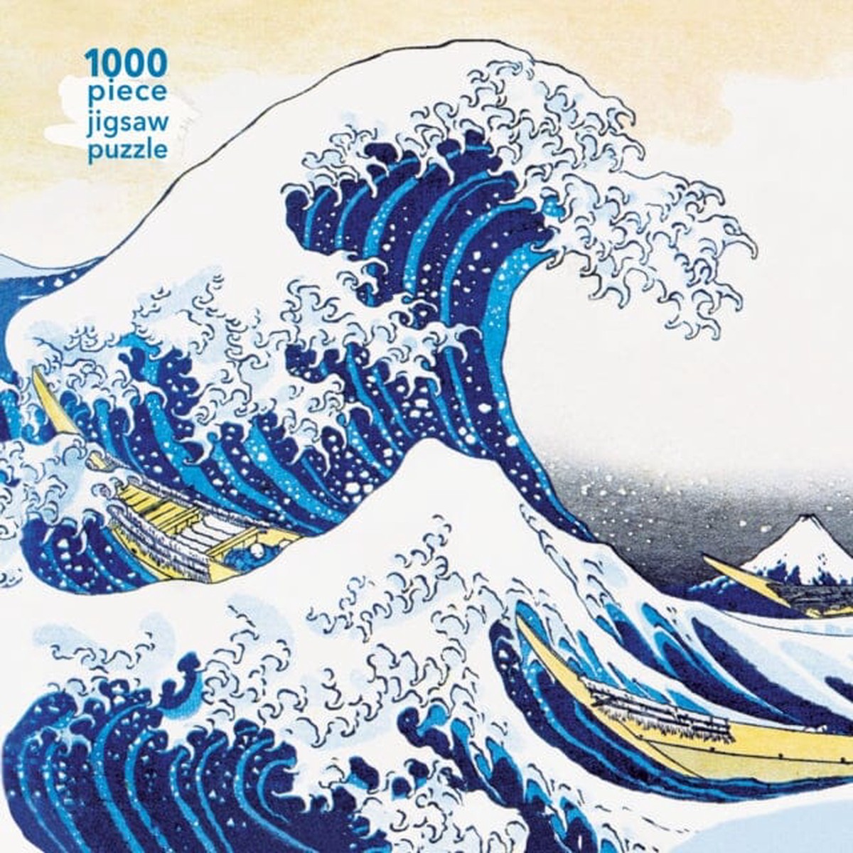 Adult Jigsaw Puzzle Hokusai: The Great Wave 1000-piece Jigsaw Puzzles by Flame Tree Studio
