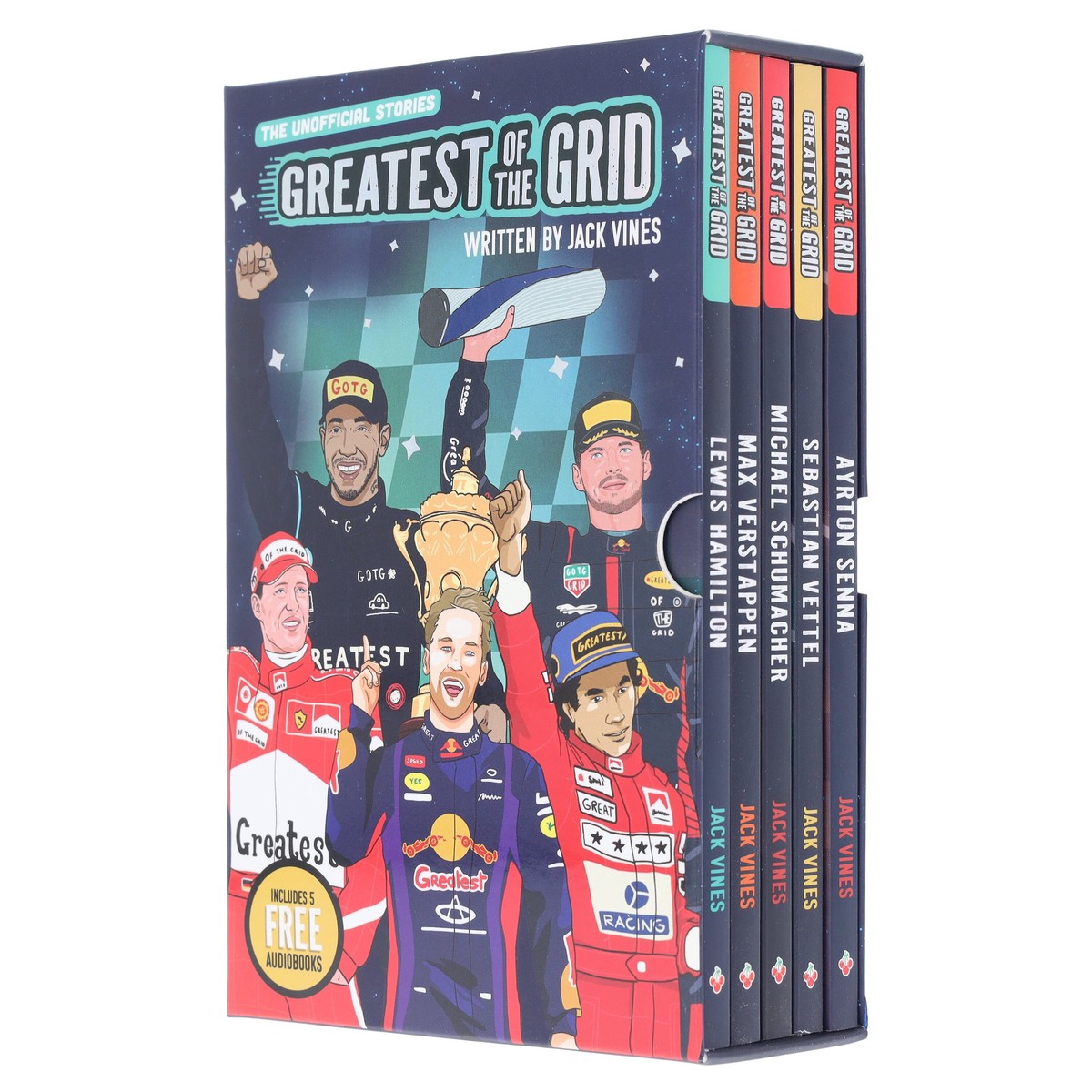 Greatest of the Grid: The Unofficial Stories by Jack Vines 5 Books Collection Box Set - Ages 7-9 - Paperback (Includes Free Audiobooks)
